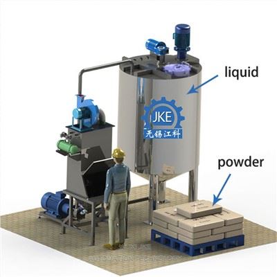 Industriell flytende pulvermiksermaskin